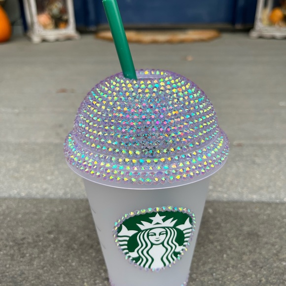 Custom blinged Starbucks dome grande tumbler - Picture 2 of 5
